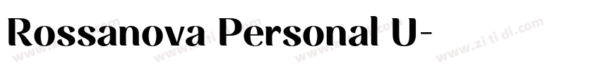 Rossanova Personal U字体转换